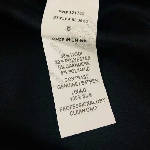 Poleci Wool Cashmere Leather Coat - Picture 10 of 10